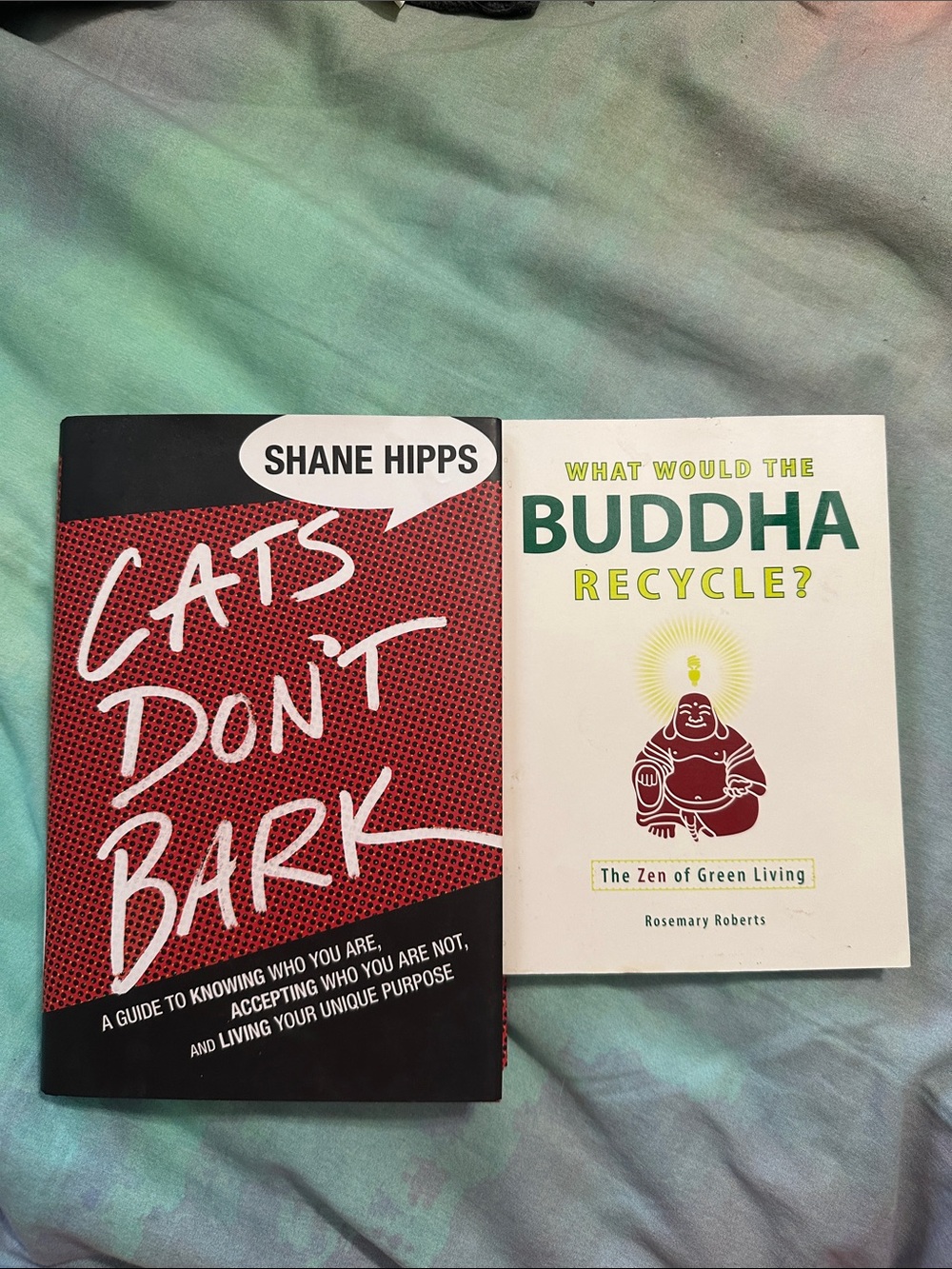 Book bundle- Cats Don't Bark and What would the Buddha Recyle?